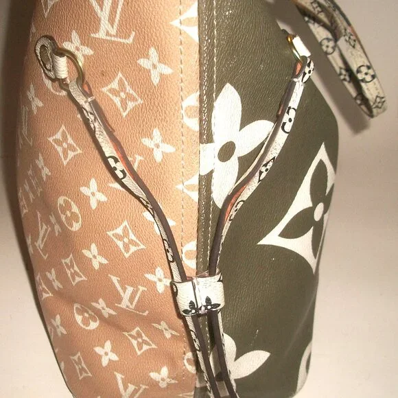 Huge PVC Shoulder Tote in Style of Monogram Shoulder Tote NOT Louis Vuitton - Picture 9 of 11